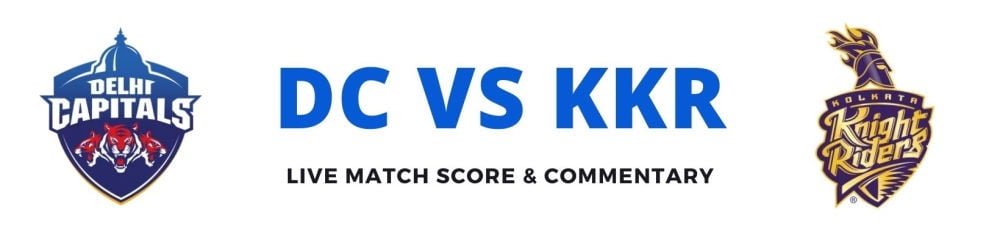 KKR vs DC live score