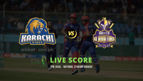 Karachi Kings vs Quetta Gladiators Live Score 2021 (KK vs ...