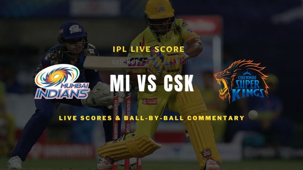 MI vs CSK Live Score 2023: Latest Mumbai Indians vs Chennai Super Kings Match Scorecard, Toss, Playing 11, Commentary & IPL Live Score Today