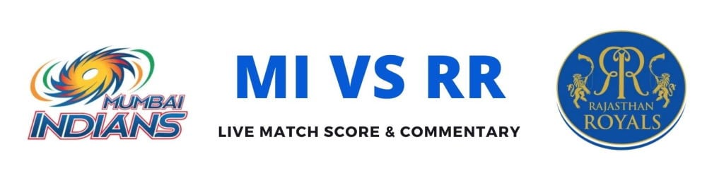 MI vs RR live score