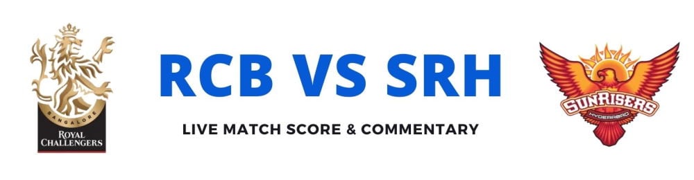 RCB vs SRH live score