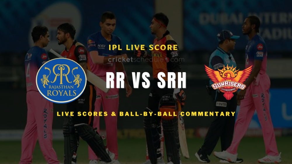 RR vs SRH 2022 match live score